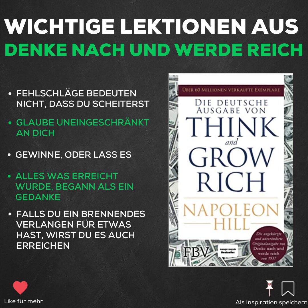 Think and Grow Rich" von Napoleon Hill