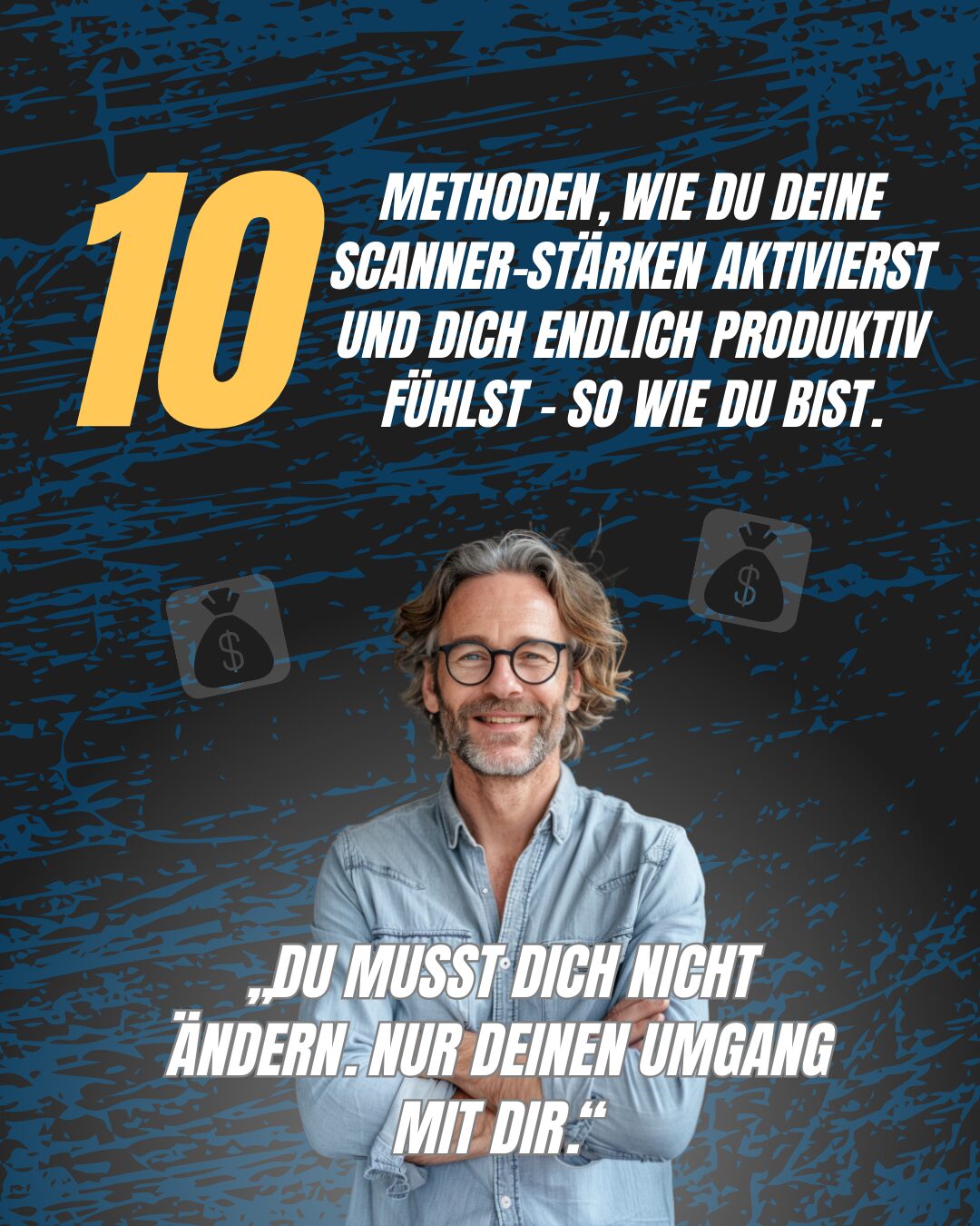 Schwarz Gelb Modern Business Instagram Post Karussell